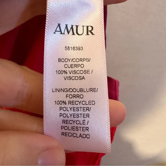 NWT AMUR Persey Twist Strap Dress - size 00 - Picture 7 of 7